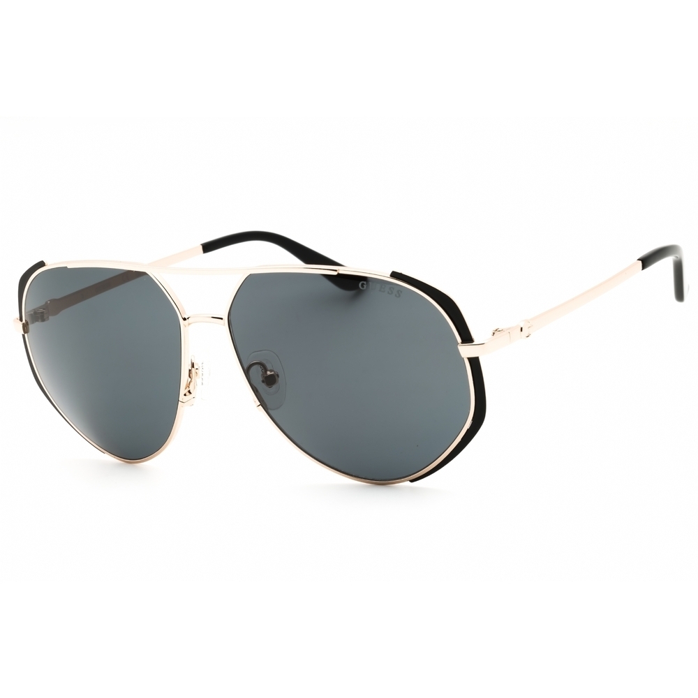 NWT Guess GU00219-02A Matte Black Aviator 59mm Sunglasses